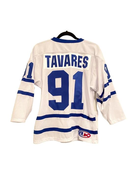 Other - John Tavares Jersey #91 Maple Leaves Ice Hockey White & Blue Kid's Hockey Jersey
